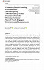 Research paper thumbnail of Fostering Youth-Enabling Environments: A Participatory Affordance-Capability Framework for the Development and Use of Youth-Engaged Environmental Assessments