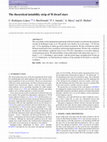 Research paper thumbnail of The theoretical instability strip of M dwarf stars