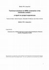 Research paper thumbnail of Technical solutions to NRM constraints in the charlands context - A report on project experiences