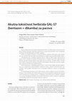 Research paper thumbnail of Akutna toksičnost herbicida GAL-57 (bentazon + dikamba) za pacova