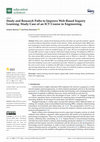 Research paper thumbnail of Study and Research Paths to Improve Web-Based Inquiry Learning: Study Case of an ICT Course in Engineering