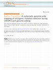 Research paper thumbnail of Author Correction: A systematic genome-wide mapping of oncogenic mutation selection during CRISPR-Cas9 genome editing