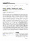 Research paper thumbnail of Age at onset of mental disorders worldwide: large-scale meta-analysis of 192 epidemiological studies