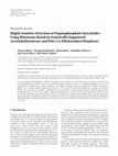 Research paper thumbnail of Highly Sensitive Detection of Organophosphate Insecticides Using Biosensors Based on Genetically Engineered Acetylcholinesterase and Poly(3,4-Ethylenedioxythiophene)