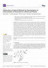 Research paper thumbnail of Application of Optical Methods for Determination of Concentration of Doxorubicin in Blood and Plasma