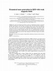 Research paper thumbnail of Dynamical mass generation in QED with weak magnetic fields