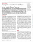 Research paper thumbnail of Improvements in reports of species redistribution under climate change are required