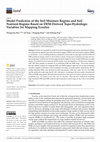 Research paper thumbnail of Model Prediction of the Soil Moisture Regime and Soil Nutrient Regime Based on DEM-Derived Topo-Hydrologic Variables for Mapping Ecosites