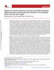 Research paper thumbnail of Impacts of coarse-resolution soil maps and high-resolution digital-elevation-model-generated attributes on modelling forest soil zinc and copper