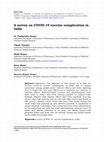 Research paper thumbnail of survey on COVID-19 vaccine complication in India