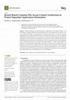 Research paper thumbnail of Kernel-Based Container File Access Control Architecture to Protect Important Application Information