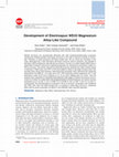 Research paper thumbnail of Development of Electrospun WE43 Magnesium Alloy-Like Compound