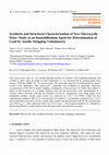 Research paper thumbnail of Synthesis and Structural Characterization of New Macrocyclic Ester. Study as an Immobilization Agent for Determination of Lead by Anodic Stripping Voltammetry