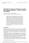 Research paper thumbnail of Generation Z consumer’s preferences for online food ordering application: a study of gofood and grabfood