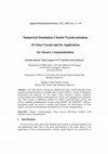 Research paper thumbnail of Numerical simulation chaotic synchronization of Chua circuit and its application for secure communication