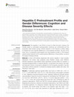 Research paper thumbnail of Hepatitis C pretreatment profile and gender differences: Cognition and disease severity effects