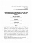 Research paper thumbnail of Rhetorical Structures of Introductions in Soft and Hard Science International Journals Written by Indonesian Scholars