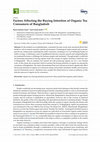 Research paper thumbnail of Factors Affecting the Buying Intention of Organic Tea Consumers of Bangladesh