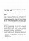 Research paper thumbnail of Evaluation of Travel Website Service Quality Using Fuzzy Topsis