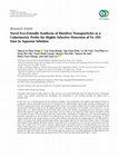 Research paper thumbnail of Novel Eco-Friendly Synthesis of Biosilver Nanoparticles as a Colorimetric Probe for Highly Selective Detection of Fe (III) Ions in Aqueous Solution