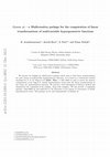 Research paper thumbnail of Olsson.wl : a Mathematica package for the computation of linear transformations of multivariable hypergeometric functions