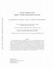 Research paper thumbnail of On the evaluation of the Appell F2 double hypergeometric function