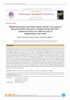 Research paper thumbnail of Multidrug-resistance and mobile colistin resistance (mcr) genes of Salmonella isolates from pork in Thailand during 2014-2017: comparison between two different types of slaughterhouses and retails