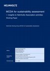 Research paper thumbnail of MCDA for sustainability assessment – insights to Helmholtz Association activities