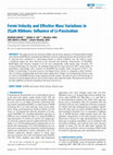 Research paper thumbnail of Fermi Velocity and Effective Mass Variations in ZGaN Ribbons: Influence of Li-Passivation