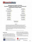 Research paper thumbnail of Reframing the Problem of Practice: Transitions in Baylor University’s Ed.D. in Learning and Organizational Change Program