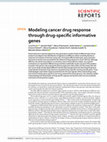 Research paper thumbnail of Modeling cancer drug response through drug-specific informative genes