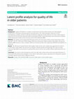 Research paper thumbnail of Latent profile analysis for quality of life in older patients