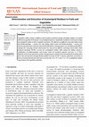 Research paper thumbnail of Determination and Extraction of Acetamiprid Residues in Fruits and Vegetables