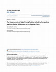 Research paper thumbnail of THE REQUIREMENTS OF AGILE PRICING POLICIES TO BUILD A COMPETITIVE MARITIME SECTOR: REFLECTIONS ON THE EGYPTIAN PORTS