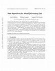 Research paper thumbnail of New Algorithms for Mixed Dominating Set