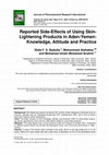 Research paper thumbnail of Reported Side-Effects of Using Skin-Lightening Products in Aden-Yemen: Knowledge, Attitude and Practice