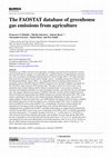 Research paper thumbnail of The FAOSTAT database of greenhouse gas emissions from agriculture