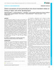 Research paper thumbnail of Direct conversion of root primordium into shoot meristem relies on timing of stem cell niche development