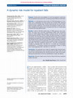 Research paper thumbnail of A dynamic risk model for inpatient falls