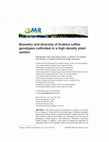 Research paper thumbnail of Biometry and diversity of Arabica coffee genotypes cultivated in a high density plant system