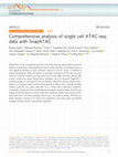 Research paper thumbnail of Comprehensive analysis of single cell ATAC-seq data with SnapATAC