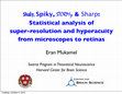 Research paper thumbnail of Sharp : Statistical analysis of super-resolution and hyperacuity from microscopes to retinas