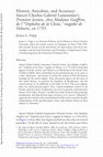 Research paper thumbnail of History, Anecdote, and Accuracy: Anicet Charles Gabriel Lemonnier's Première lecture, chez Madame Geoffrin, de l'"Orphelin de la Chine," tragédie de Voltaire, en 1755