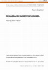 Research paper thumbnail of Regulação De Alimentos No Brasil