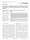 Research paper thumbnail of “They tippy toe around the race issue”: The impact of a Title IV-E program on culturally informed practice for child welfare students