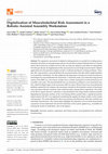 Research paper thumbnail of Digitalization of Musculoskeletal Risk Assessment in a Robotic-Assisted Assembly Workstation