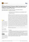 Research paper thumbnail of CSP Quasi-Dynamic Performance Model Development for All Project Life Cycle Stages and Considering Operation Modes. Validation Using One Year Data