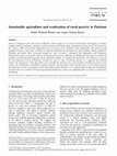 Research paper thumbnail of Sustainable Agriculture and Eradication of Rural Poverty In Pakistan