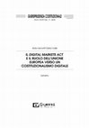 Research paper thumbnail of Il Digital Markets Act e il ruolo dell'Unione europea verso un costituzionalismo digitale