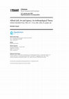 Research paper thumbnail of Alfred Gell, Art and Agency. An Anthropological Theory. Oxford, Clarendon Press, 1998, xxiv + 272 p., bibl., index, ill., graph., ph